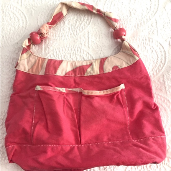 Target Handbags - EUC Pink Canvas Tote Shoulder Bag Target Brand